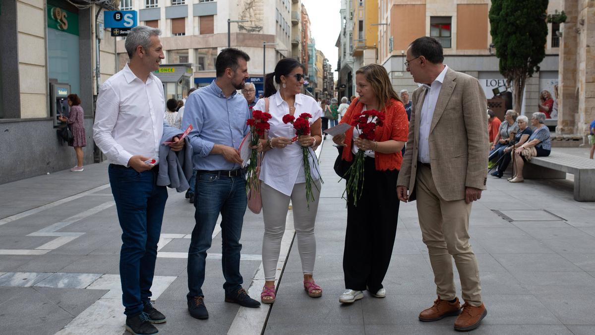 Zamora. Elecciones europeas 2024 PSOE con Luis Tudanca e Iratxe García